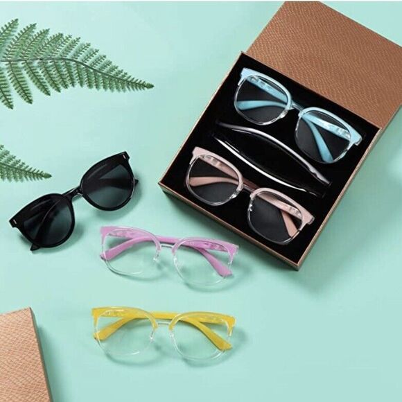 Replaceable Legs-Oversized Blue Light Blocking Glasses Women Men Large - Picture 5 of 5